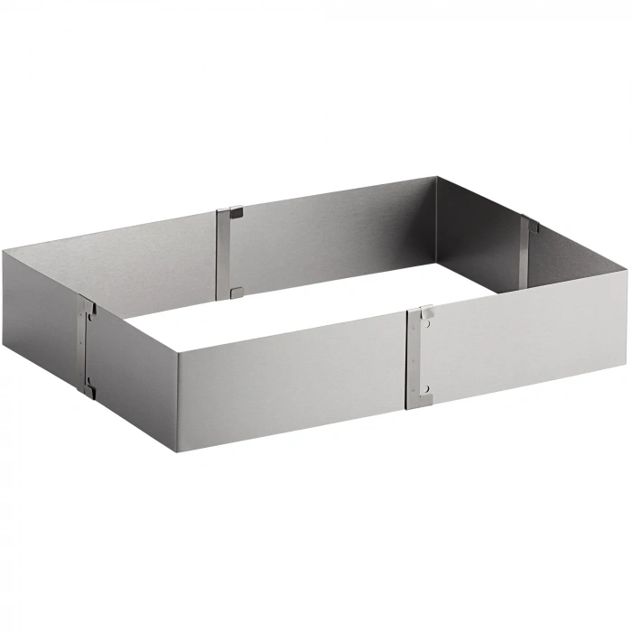 Ayarlanabilir Kare Pandispanya Kek Kalıbı Çember Derinlik 10 cm 20x40 cm