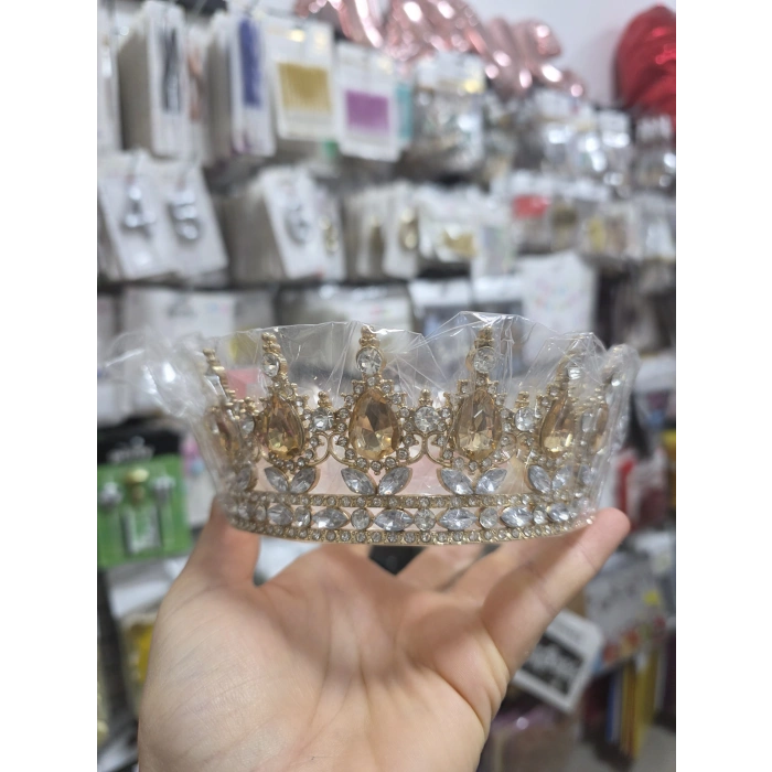 Metal Taç Gold Bronze