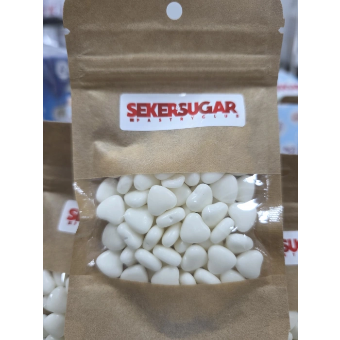 Şeker Sugar Beyaz Kalp Şeker 40 gr