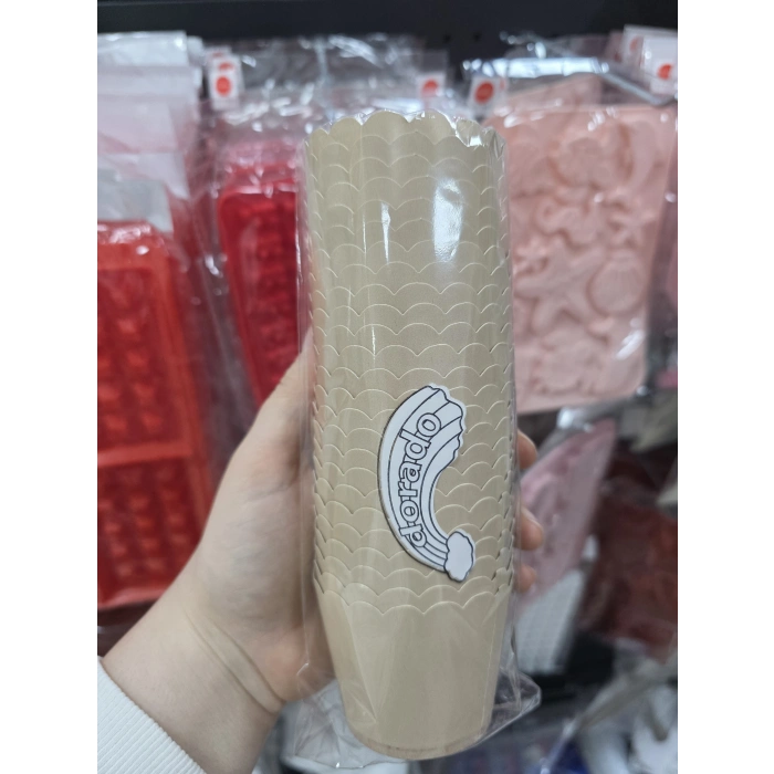 Vizon Açık kahverengi Cupcake Kapsül 25 li 6.5x5 cm