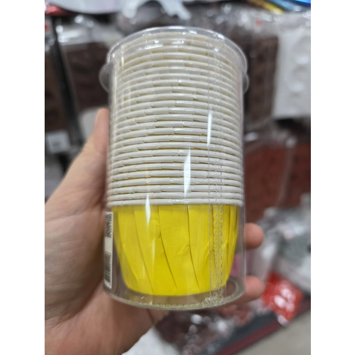 Sarı Cupcake Kapsül 25 li