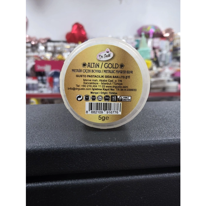 Dr Gusto Metalik Çiçek Boyası Altın Gold 5 gr