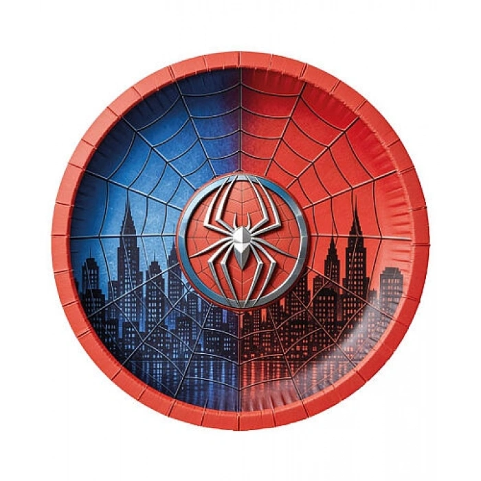 Spider Örümcekadam Karton Tabak 8 li 23 cm