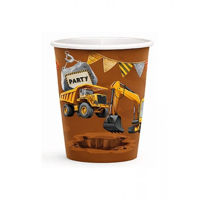 Karton Bardak İnşaat 8 Parça