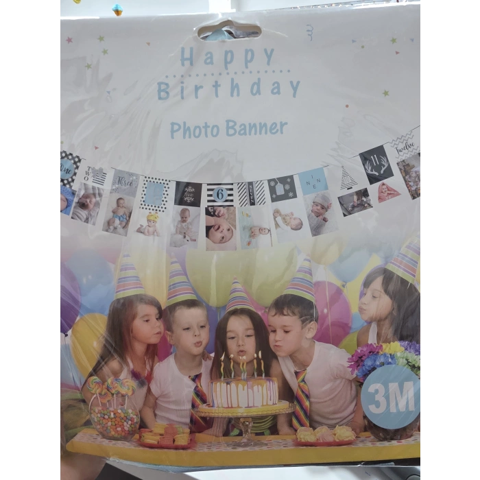 Happy Birthday Photo Fotoğraf Banner