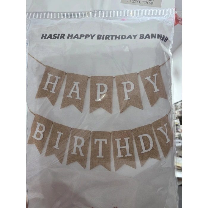 Happy Birthday Hasır Banner