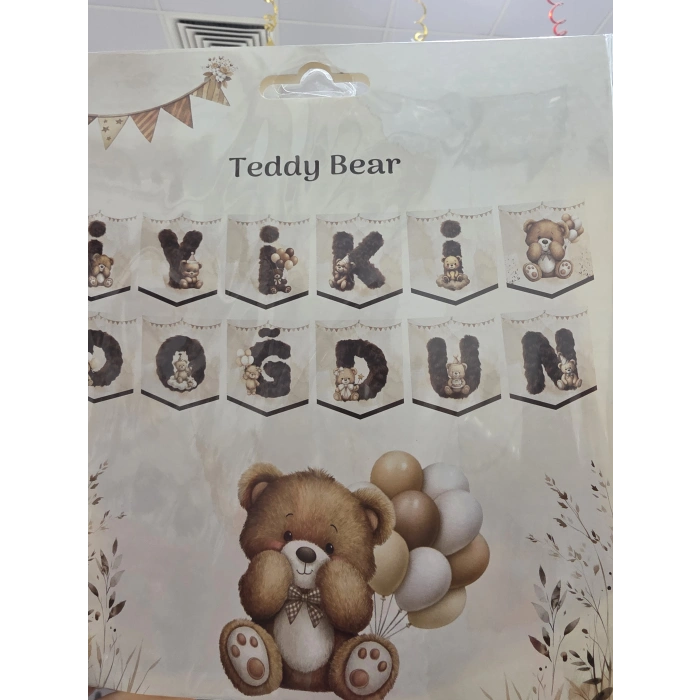 İyiki Doğdun Banner Ayıcık Teddy Bear