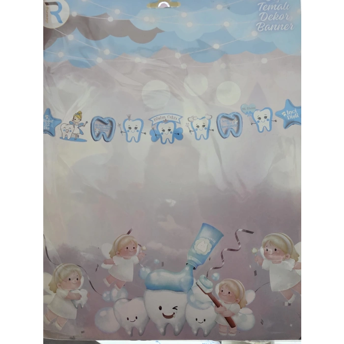 Dişim Çıktı Temalı Mavi Banner