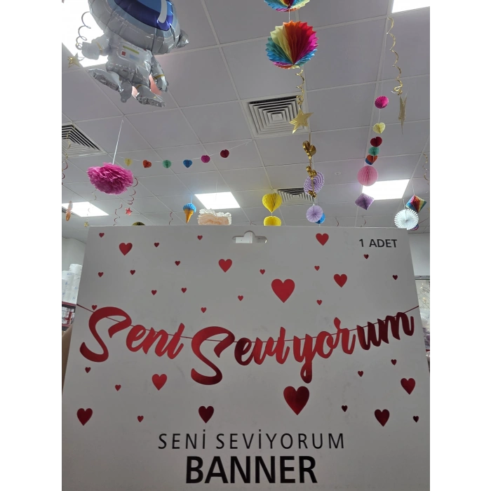 Seni Seviyorum Banner Kırmızı