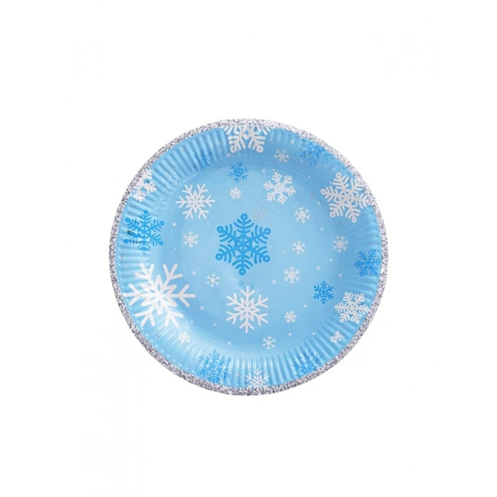 Kar Tanesi Tabak 8 li 23 cm