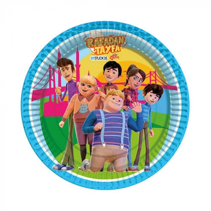 Rafadan Tayfa Karton Tabak 8 li 23 cm
