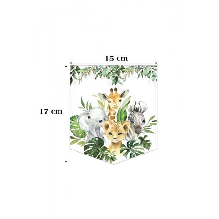 Kağıt Banner Sıralı Kırlangıç Model Baby Animal