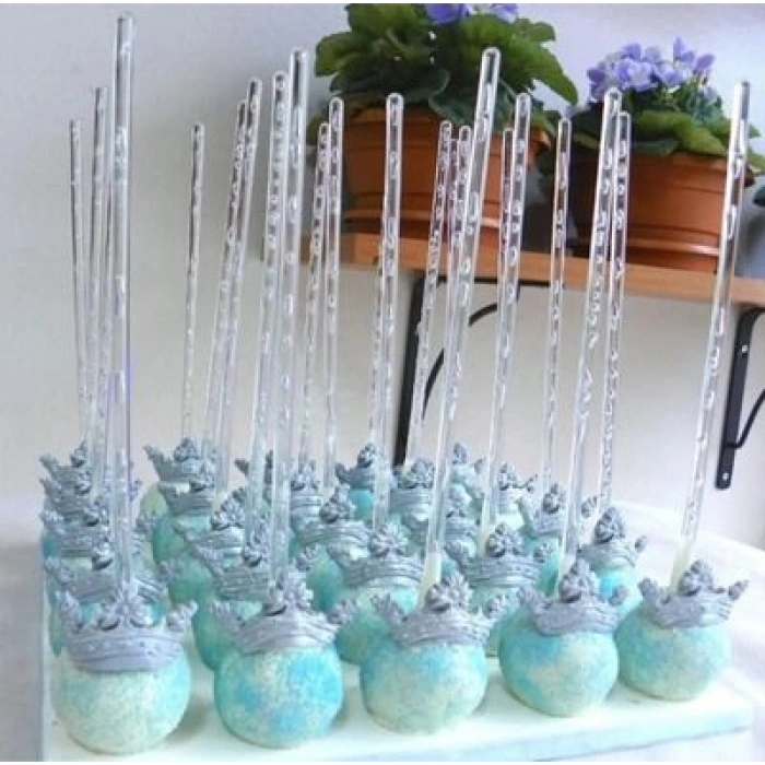Cake Pops Çubuğu Şeffaf 21 Cm 12 Parça