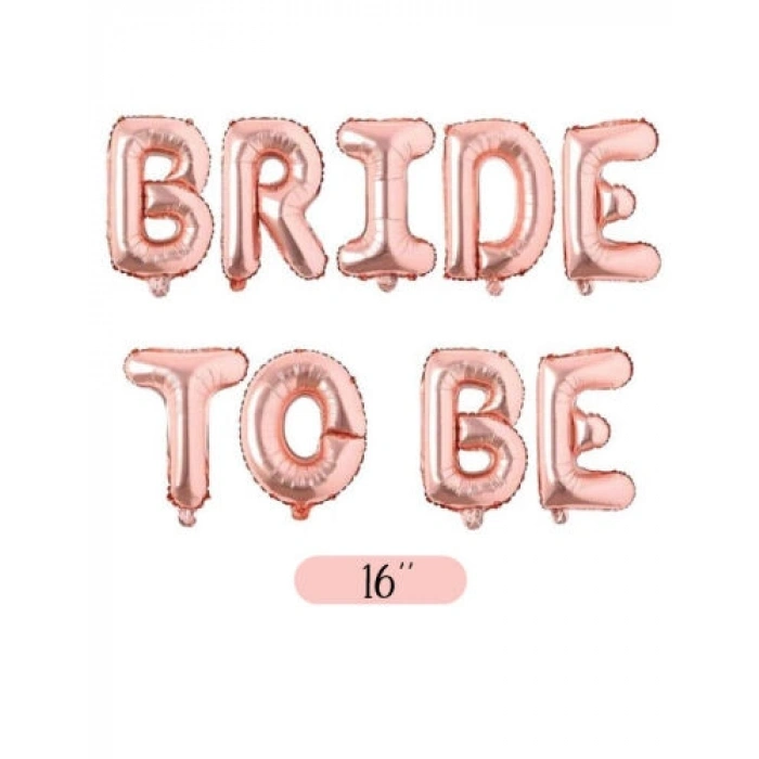 Folyo Balon Bride To Be Rose Gold 16 inç