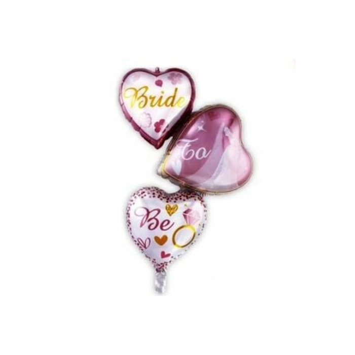 Bride To Be Partisi 3 lü Folyo Balon 38*95 cm Bekarlığa Veda Partisi Balon Süsleme