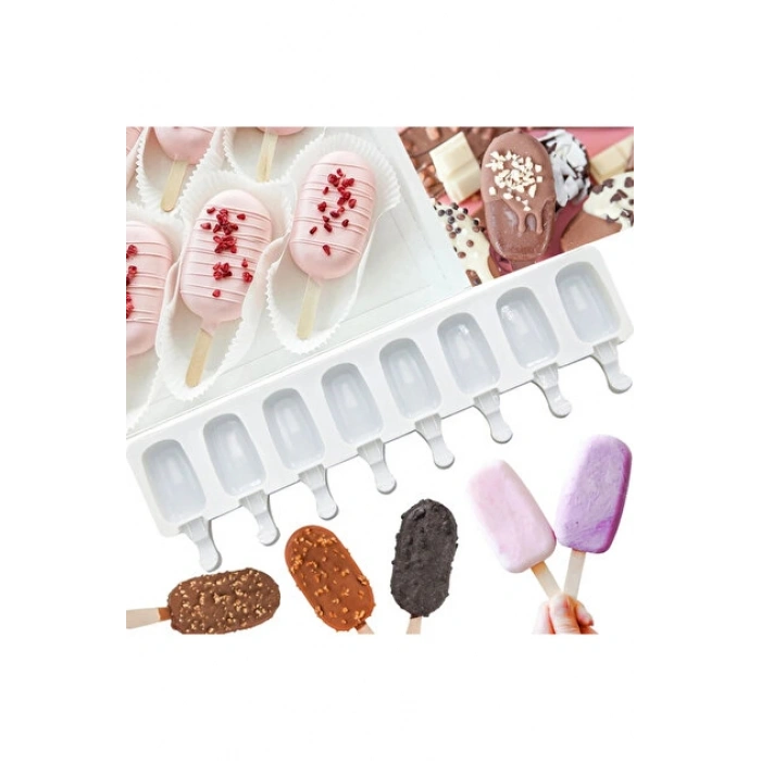 8 li Magnum Dondurma Silikon Kalıp