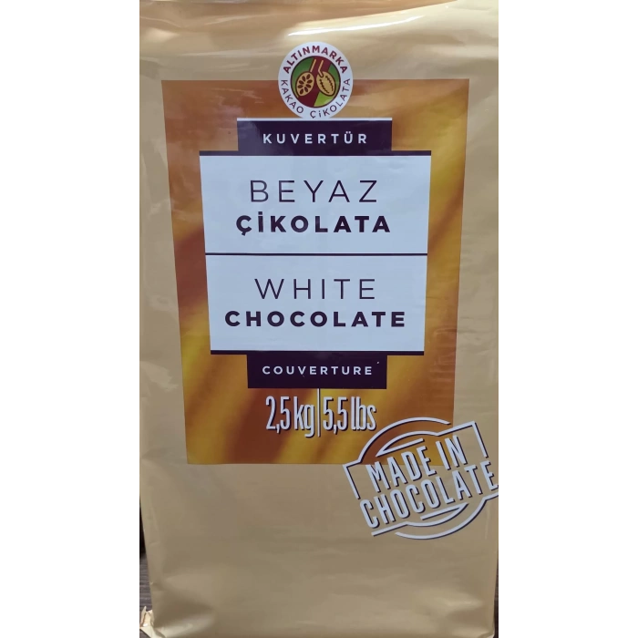 Altınmarka 2.5 kg Blok Kuvertür Fildişi Çikolata