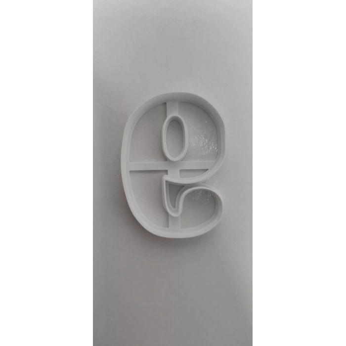 9 Rakam Kurabiye Kesici 8 cm