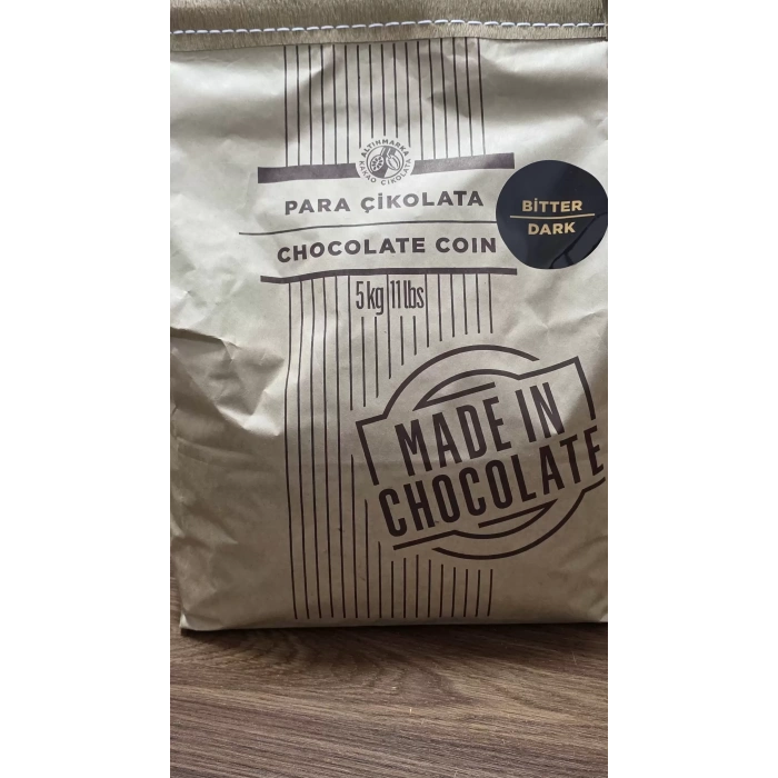 Altınmarka Bitter Kuvertür Para Pul Çikolata 5 kg