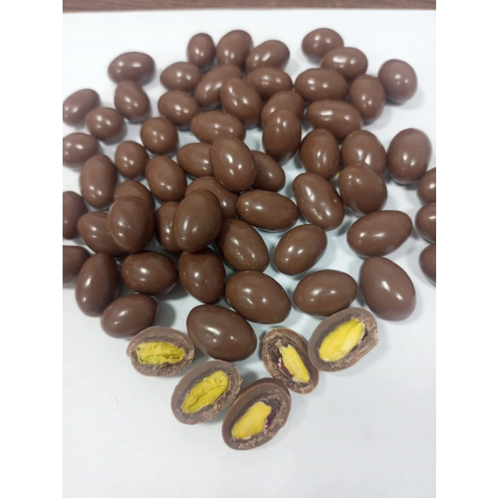 1.sınıf Antep fıstığı draje Fıstık Draje %100 Kuvertür Çikolata Kaplı 1 kg