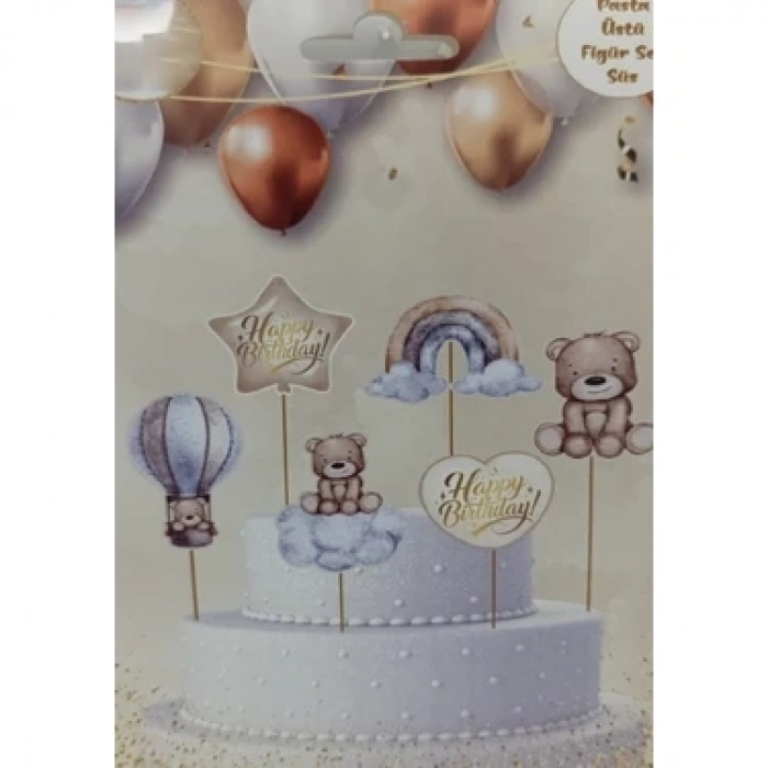 Ayıcık Temalı Pasta Süsü