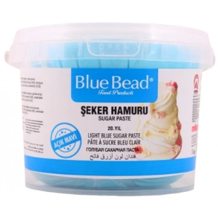 Blue Bead Şeker Hamuru (Açık Mavi) 1 Kg