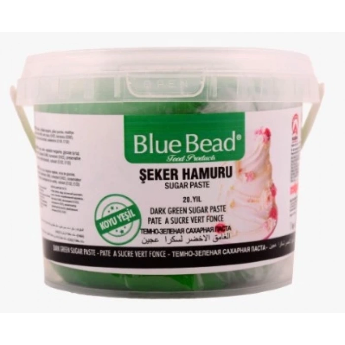Blue Bead Şeker Hamuru (Koyu Yeşil) 1Kg