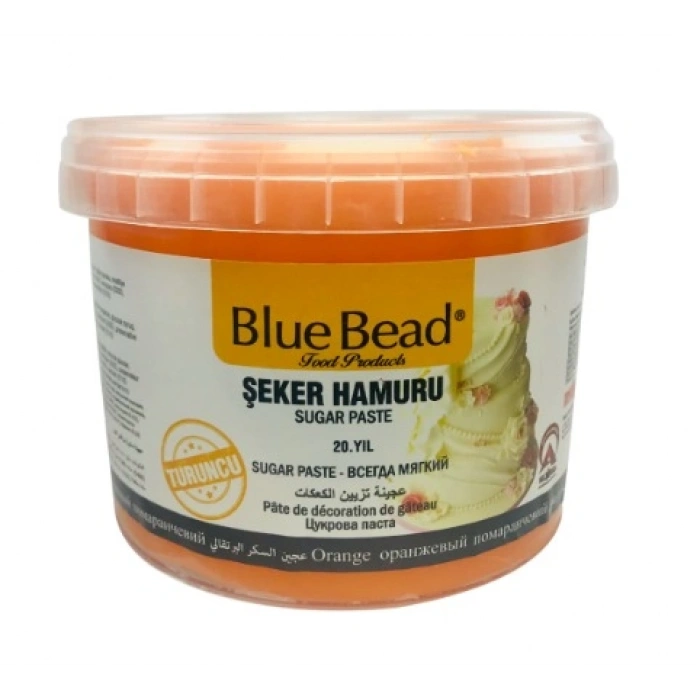 Blue Bead Şeker Hamuru (Turuncu) 1 Kg