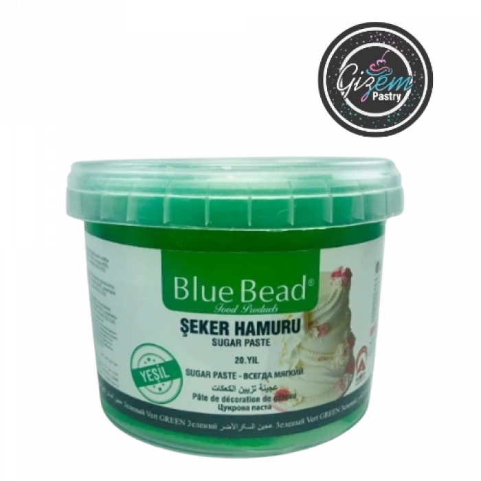 Blue Bead Şeker Hamuru (Yeşil) 1 Kg
