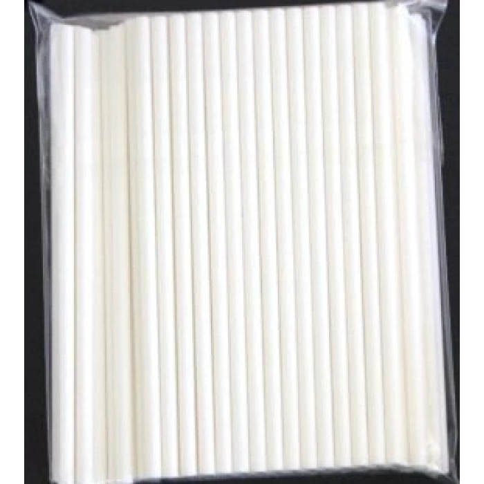 Lolipop Cakepops Çubuğu Beyaz 24 lü (15 cm)