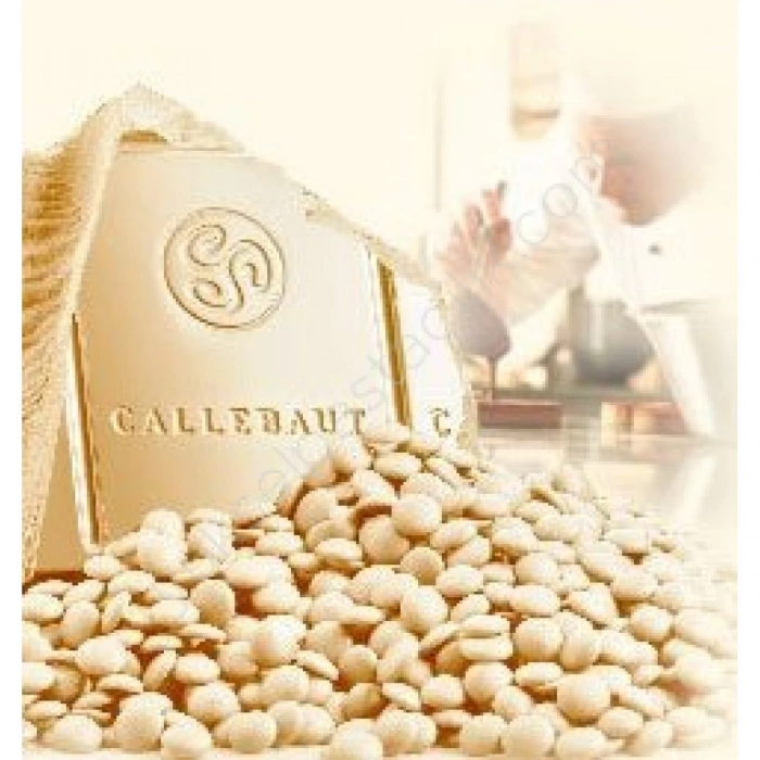 Callebaut Beyaz Kuvertür Drop Çikolata %28(250gr) Bölünmüş olarak gönderilecektir