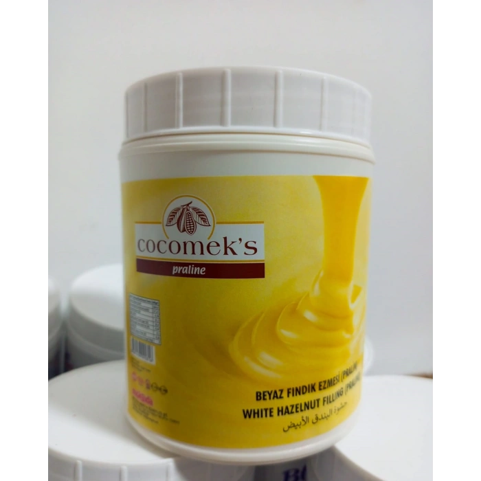 Cocomeks Beyaz Fındık Ezmesi Pralin 1 Kg