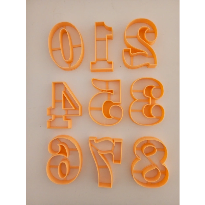 Fancy Rakam (Sayı) Kesici Set 8 cm