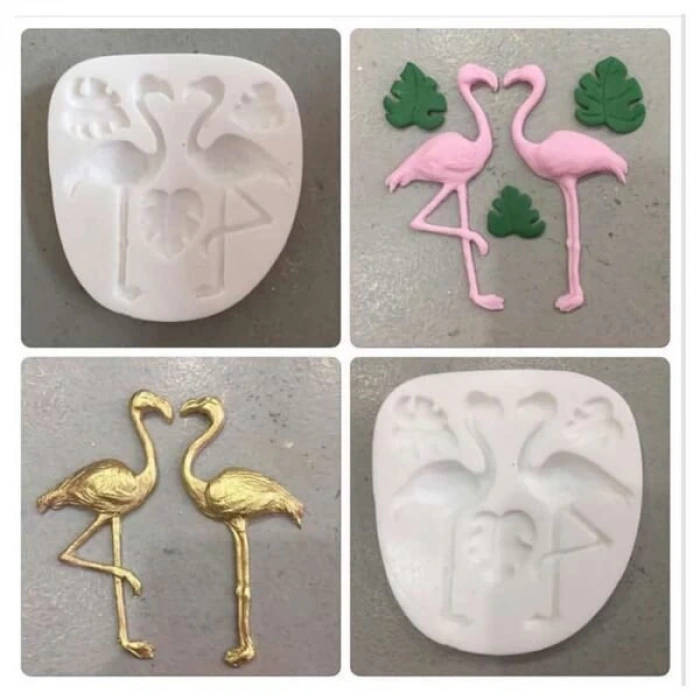 Flamingo ve Hawaii Yaprak Silikon Kalıp