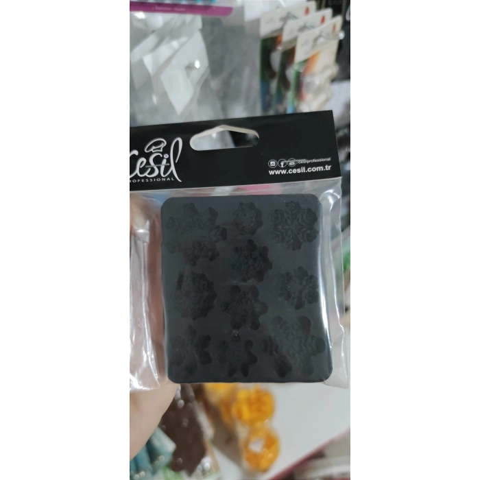 Kar taneleri silikon kalıp 9x7.5 cm