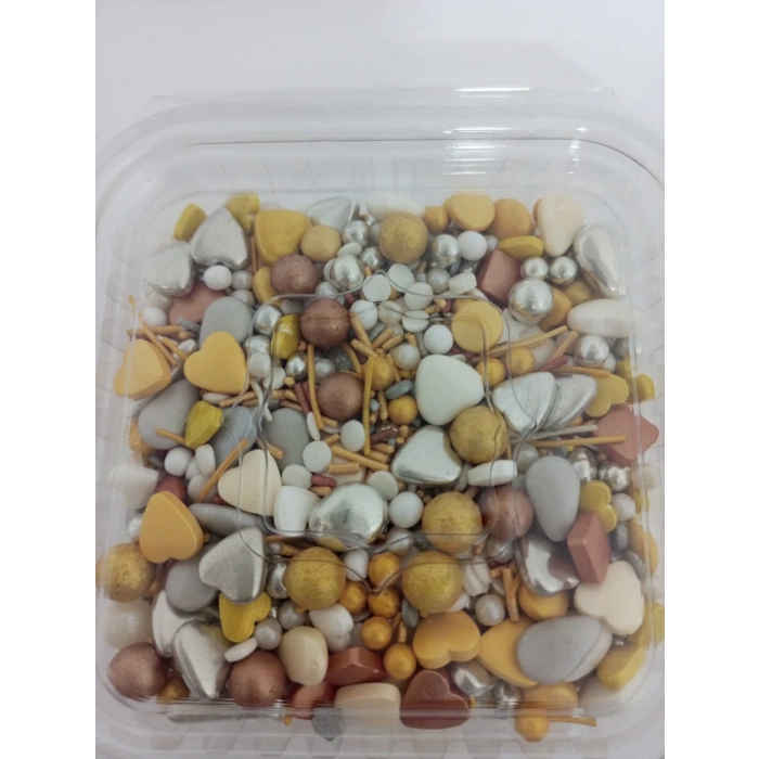 Karışık Sprinkless Şeker 3 (100Gr) Süsleme Şekeri