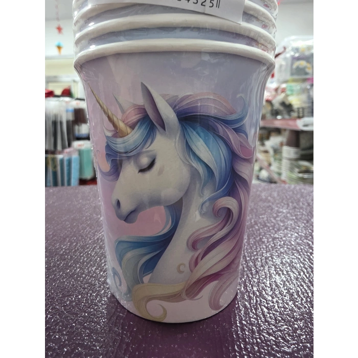 Karton Bardak Unicorn 8 Parça