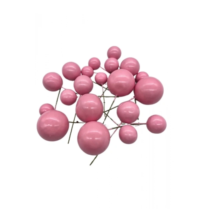 Pasta Süsleme Topları Açık Pembe