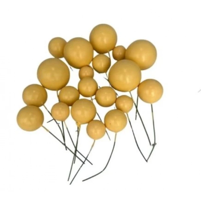 Pasta Süsleme Topları Sarı