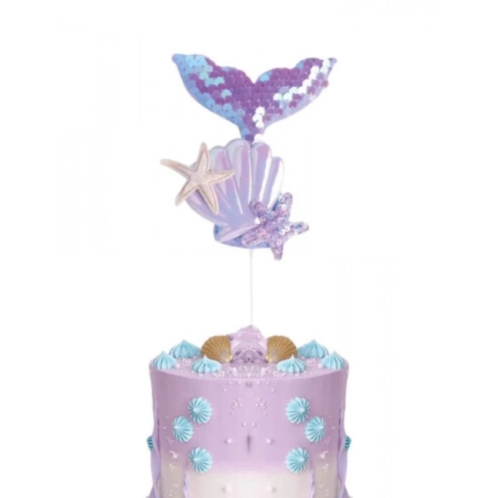 Pasta Üstü Dekoratif Çubuklu Deniz Kızı