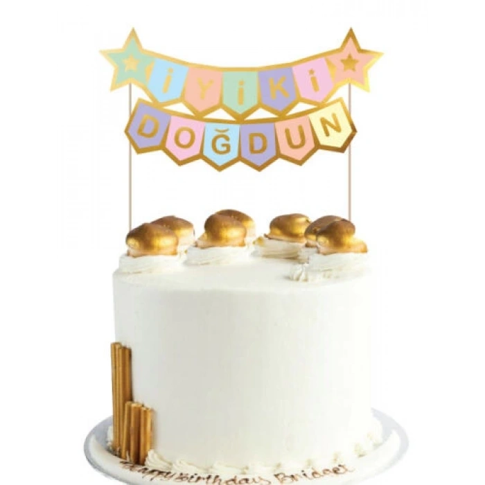 Pasta Üstü Süs İyi ki Doğdun iyiki doğdun