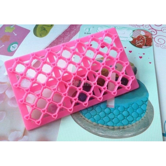 Patchwork kalp desen