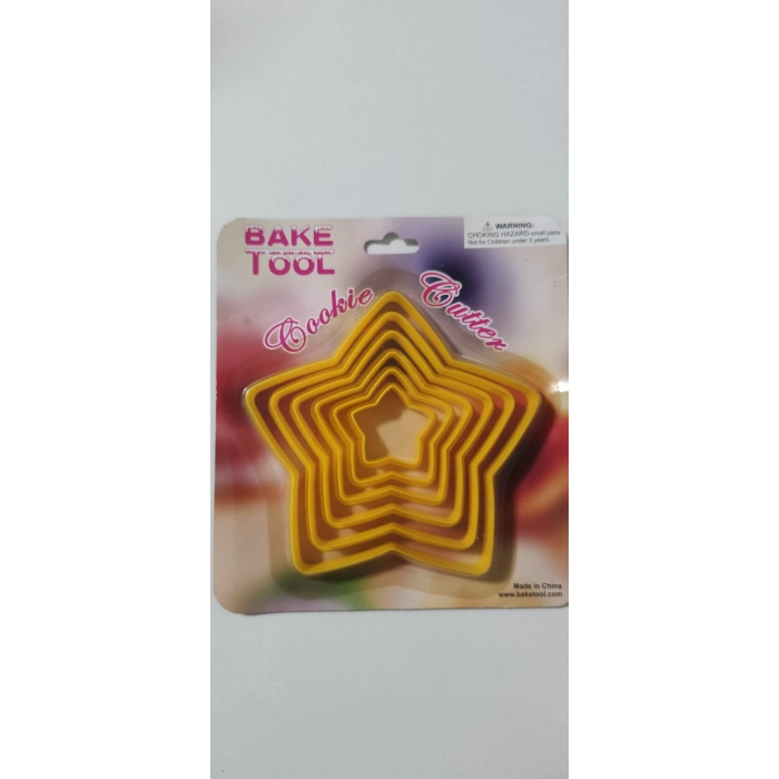 Plastik Yıldız Kesici 6 lı Büyük Boy Yılbaşı Yıldız