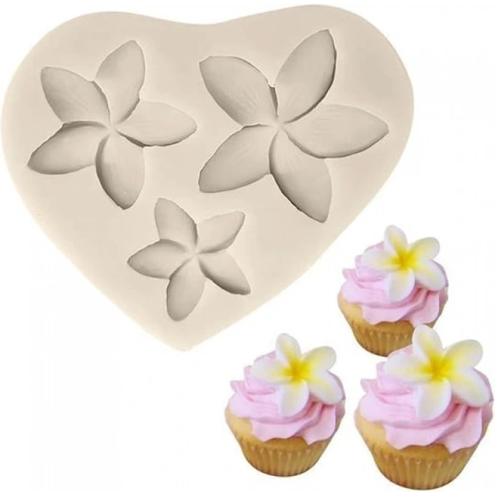 Plumeria plumerya Çiçek Silikon Kalıp