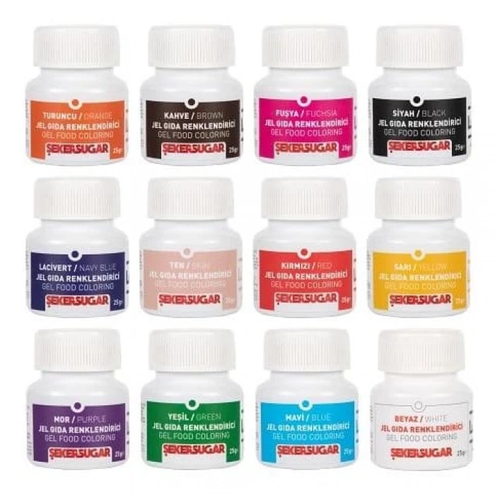 Seker Sugar Jel Gıda Boyası 25 gr