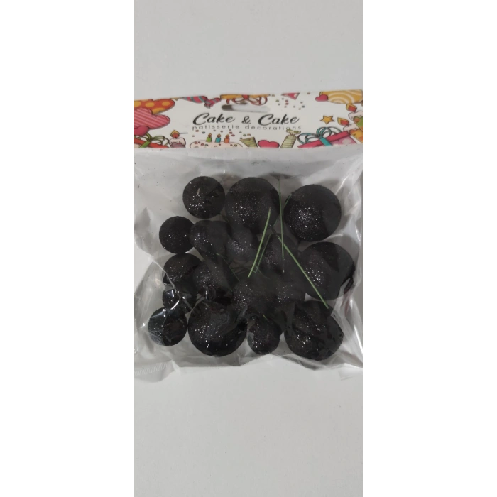 Siyah simli top süs