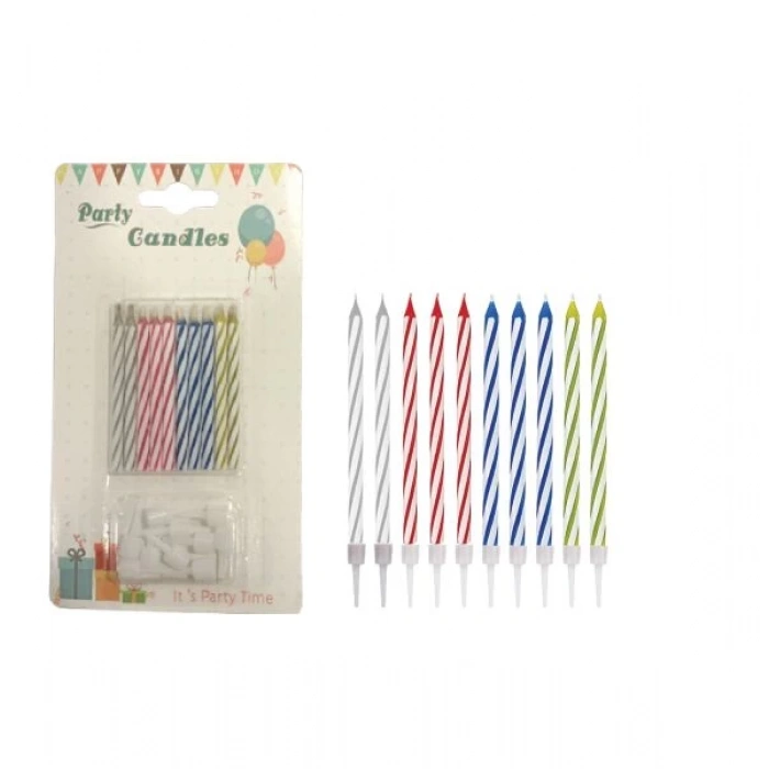 Sönmeyen Şaka Mumu 7 cm 10 lu