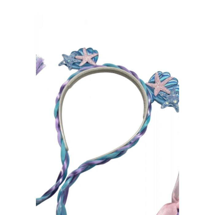 Taç Saç Tokalı Deniz Kızı Model Örgülü