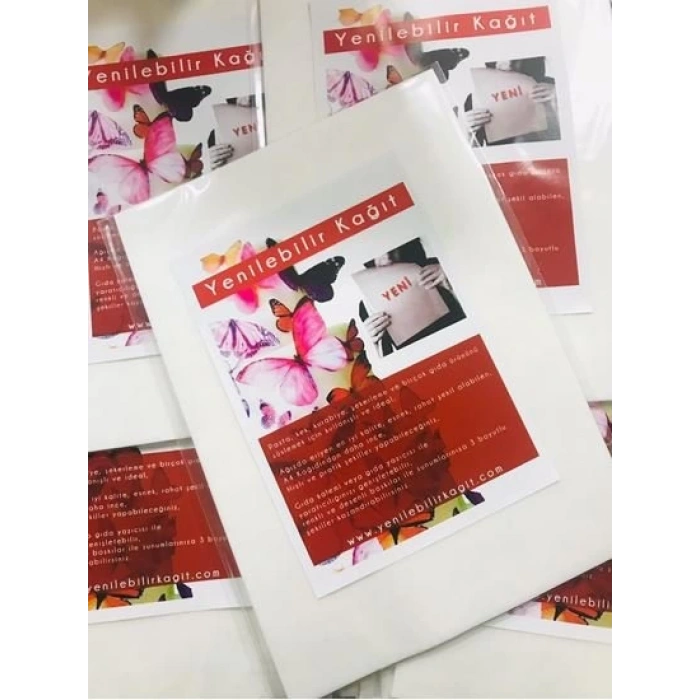 Yenilebilir Kağıt Beyaz - 10 lu Paket Waferpaper Wafer Paper