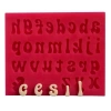 Cesil Küçük Harf Alfabe Silikon Kalıp 12.5*10 cm